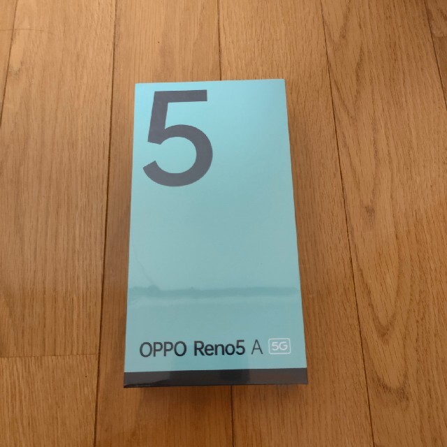 スマートフォン本体【新品未開封】OPPO Reno5 Aシルバーブラック