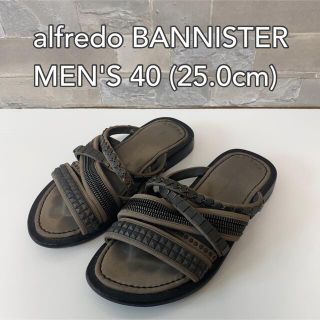 アルフレッドバニスター(alfredoBANNISTER)のアルフレッドバニスター　レザー　スタッズ　サンダル　ブラック(サンダル)