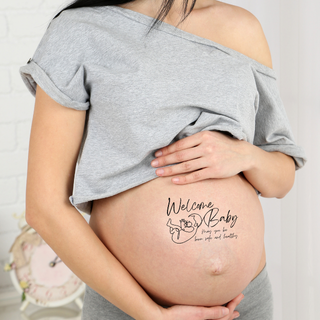 【b-1】マタニティタトゥーシール　フォトシール　妊婦　赤ちゃん　ベリーペイント(マタニティ)