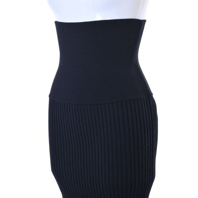 LEINWANDE バックスリット リブ ニット スカート レディースのスカート(その他)の商品写真