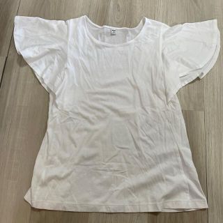 ユニクロ(UNIQLO)のユニクロ　ホワイト　ティシャツ(Tシャツ(半袖/袖なし))