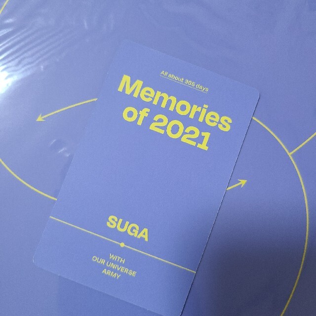 BTS Memories of 2021 トレカ SUGA 1