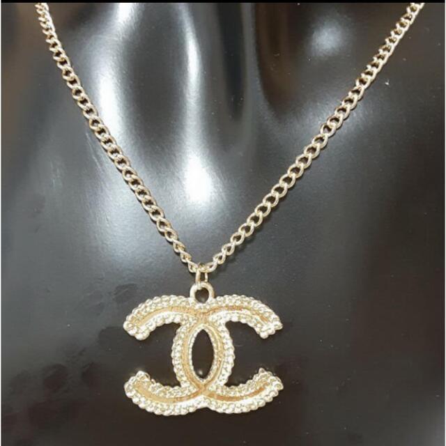 CHANEL シャネル　ノベルティネックレス　ピンクゴールド