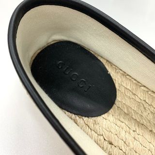 4716 未使用 グッチ GGキャンバス エスパドリーユ フラットシューズ