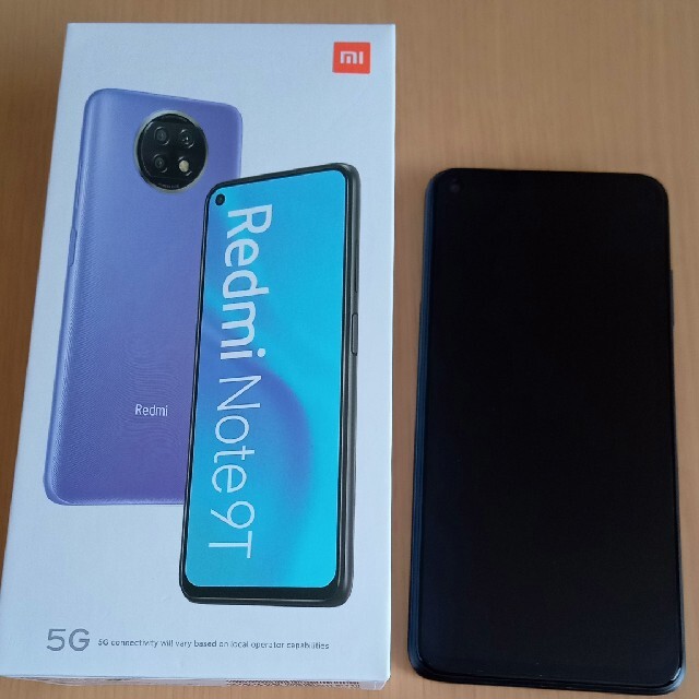 新品同様 xiaomi redmi note9t 128GB SIMロック解除済-