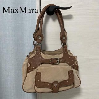 マックスマーラ(Max Mara)の✨匿名配送✨マックスマーラ✨MaxMara スエード✨レザー✨ハンドバッグ✨(ハンドバッグ)