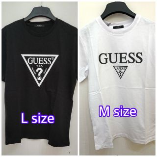 ゲス(GUESS)の２点セット‼️ブラックLサイズ・ホワイトMサイズ(Tシャツ/カットソー(半袖/袖なし))