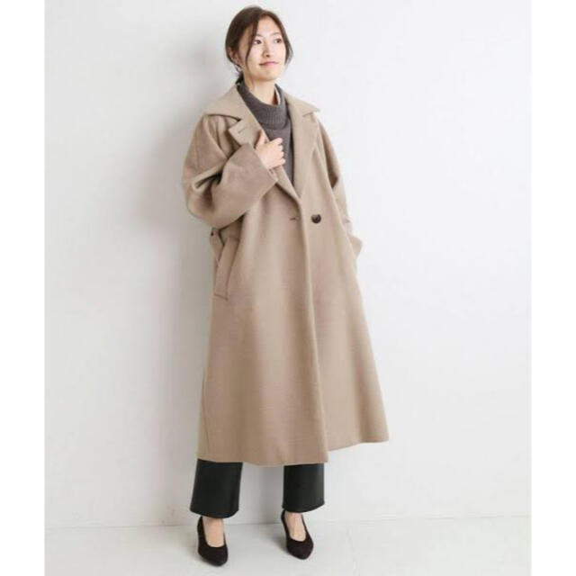 新品 2021AW IENA ウールベルテッドコート ベージュ | paymentsway.co