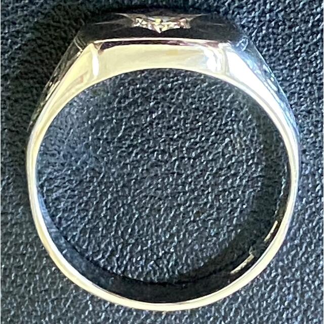 プラチナ900 pm900 pt900 印台リング 大粒ダイヤ(16号)12g メンズのアクセサリー(リング(指輪))の商品写真