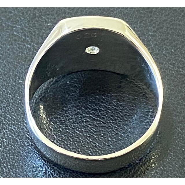 プラチナ900 pm900 pt900 印台リング 大粒ダイヤ(16号)12g メンズのアクセサリー(リング(指輪))の商品写真