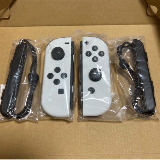 ニンテンドースイッチ(Nintendo Switch)の有機ELモデルSwitchに付属されていた ジョイコンホワイト、ストラップ(その他)