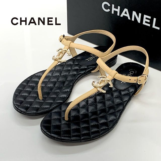 CHANEL シャネル サンダル ベージュ