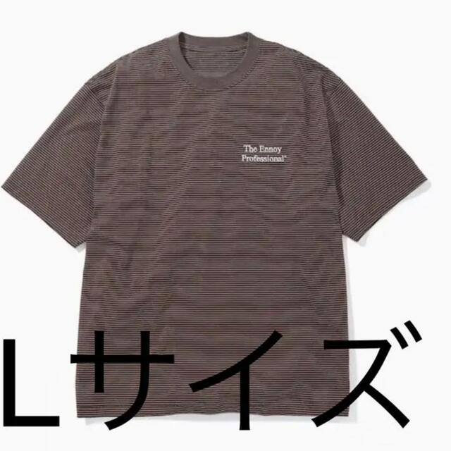 Tシャツ/カットソー(半袖/袖なし)ennoy border t-shirt ボーダーTシャツ　ブラウン