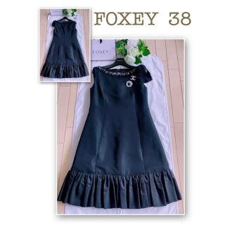 ご専用Rene 上品半袖ワンピース36 極美品　foxey