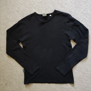 アヴィレックス(AVIREX)のAVIREX 黒ロングTシャツ(Tシャツ/カットソー(七分/長袖))