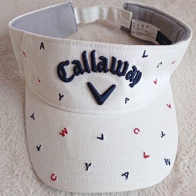 Callaway(キャロウェイ)の【美品】Callawayサンバイザー レディース スポーツ/アウトドアのゴルフ(その他)の商品写真