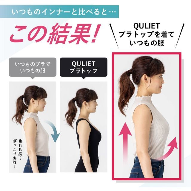 正規品】キュリエットブラトップ2着（着圧タンクトップ、ダイエット、送料込）