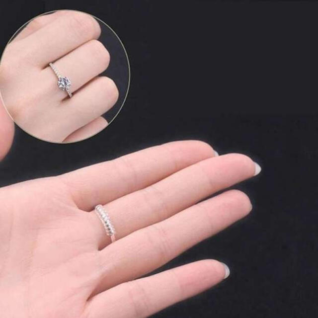 リングストッパー4種類セット サイズ調整 大きい指輪に アジャスターの通販 by チョロ SALE 送料無料 ｜ラクマ
