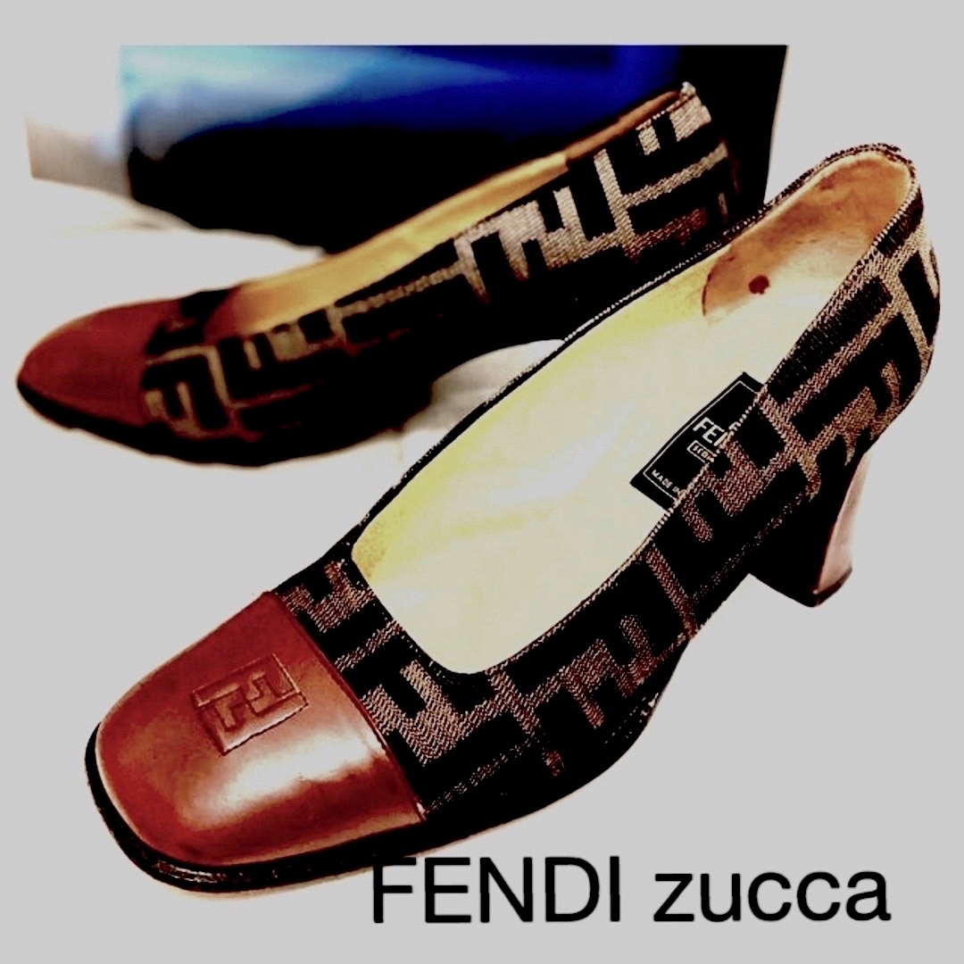 FENDI zuccaズッカ柄パンプス靴/シューズ