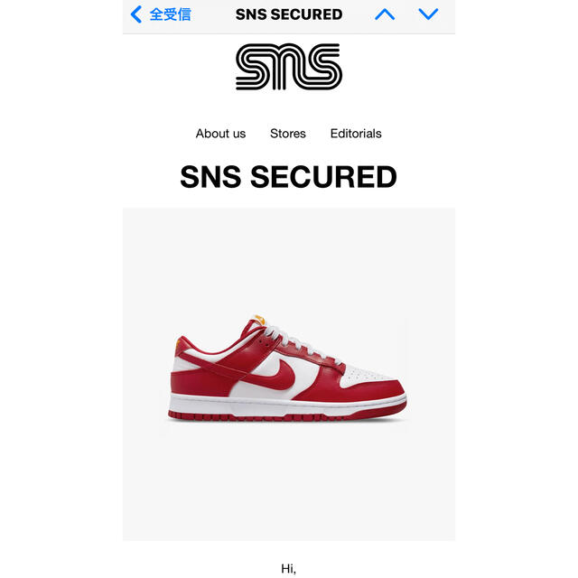 Nike Dunk Low "Gym Red" 27.0cm