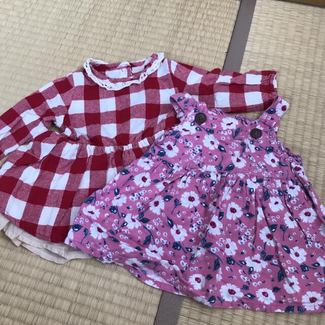 petit main(プティマイン)のプティマイン　ワンピース　セット　70 キッズ/ベビー/マタニティのベビー服(~85cm)(ワンピース)の商品写真