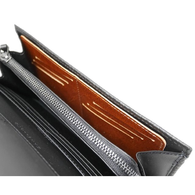 極薄 革製 カードホルダー PLUCA ブラウン 12枚収納可能 天然皮革 メンズのファッション小物(長財布)の商品写真