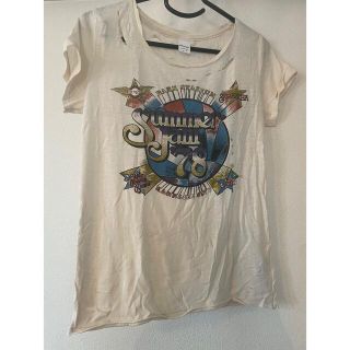 マウジー(moussy)の美品　moussy ダメージ加工　Tシャツ(Tシャツ/カットソー(半袖/袖なし))