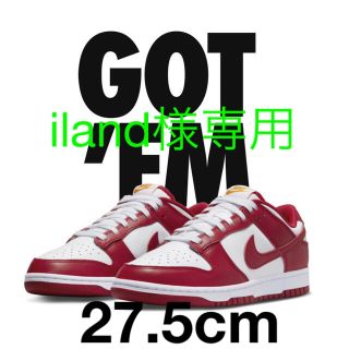 ナイキ(NIKE)のiland様専用NIKE DUNK LOW RETRO Gym Red(スニーカー)