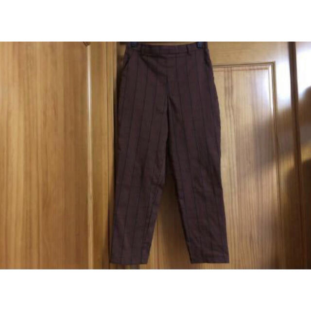 レトロガールRETRO GIRL パンツ 長ズボン 茶色ブラウン チェック レディースのパンツ(カジュアルパンツ)の商品写真