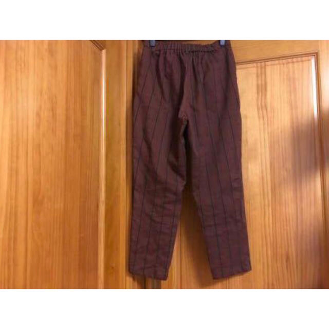 レトロガールRETRO GIRL パンツ 長ズボン 茶色ブラウン チェック レディースのパンツ(カジュアルパンツ)の商品写真