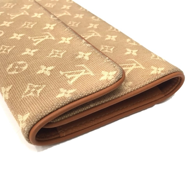 △△LOUIS VUITTON ルイヴィトン モノグラムミニ ポルトトレゾールインターナショナル M92444 ベージュ