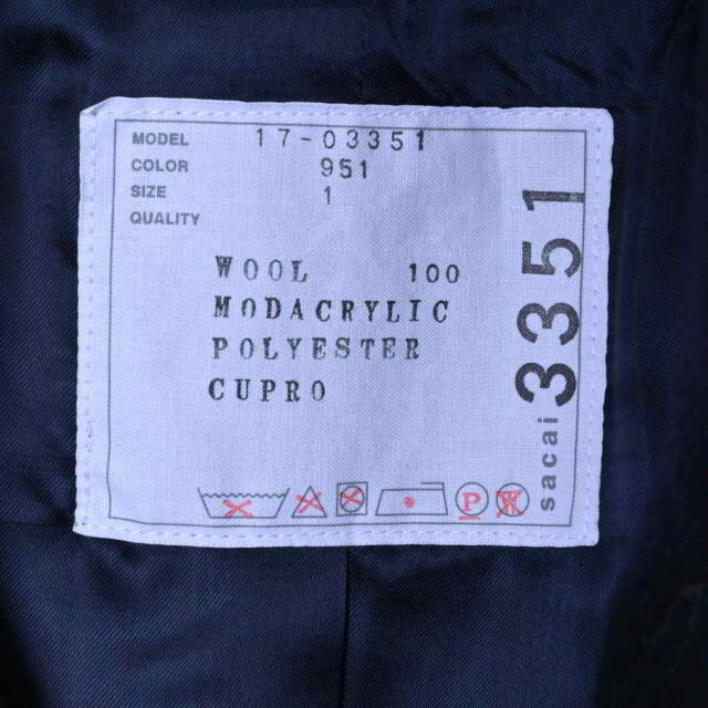 sacai(サカイ)のSacai エコファー ウール コート レディースのジャケット/アウター(その他)の商品写真
