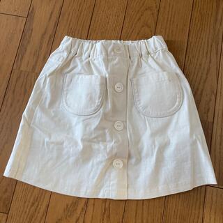 プティマイン(petit main)の【petit main】【新品タグ付き】白色スカート　120(スカート)