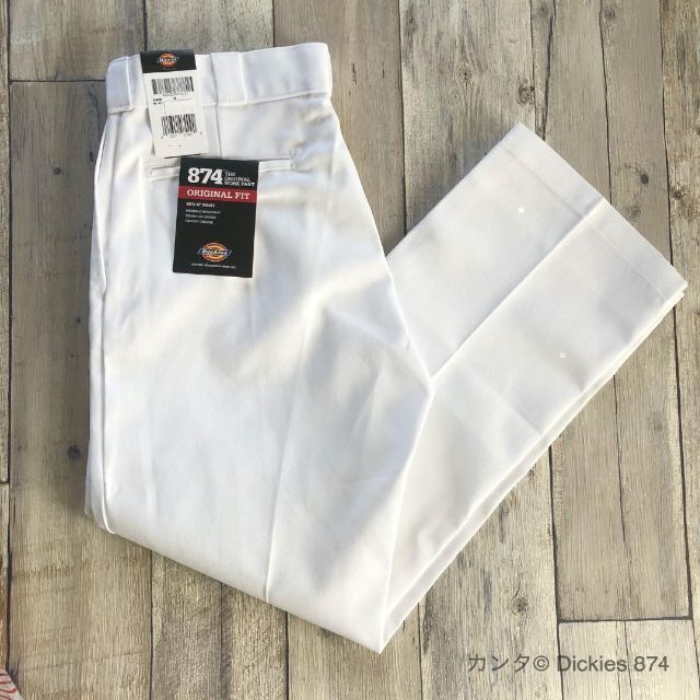 Dickies(ディッキーズ)の【新品】30×30 ホワイト(白) ディッキーズ 874 ワークパンツ メンズのパンツ(ワークパンツ/カーゴパンツ)の商品写真