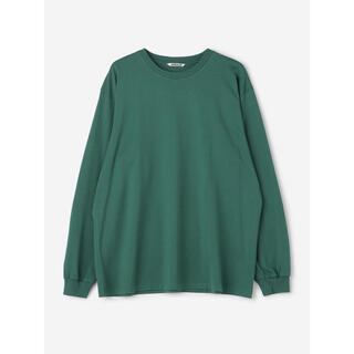 オーラリー(AURALEE)のAURALEE ロングTシャツ　緑　グリーン　オーラリー　22AW(Tシャツ/カットソー(七分/長袖))