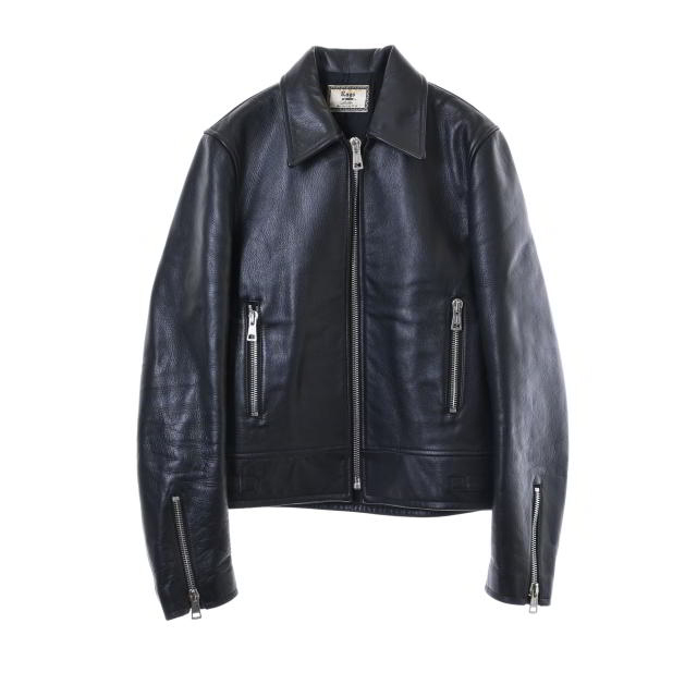 超美品 Rags McGREGOR カウレザー シングルライダース ジャケット