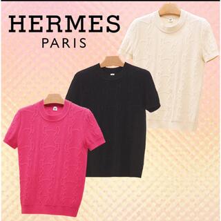 エルメス(Hermes)のエルメス23aw 半袖セーター Kurzarmeliger Pullover (カットソー(半袖/袖なし))