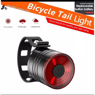 自転車テールライト リアライト 電池式　人気商品取付け簡単　防犯　高輝度(パーツ)