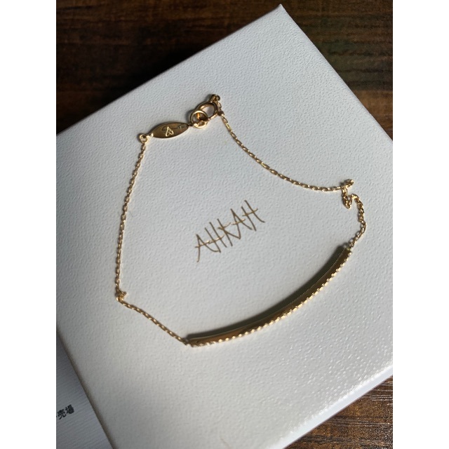 【美品】AHKAH アーカー ティナブリッジ ブレスレット ダイヤ約0.15ct