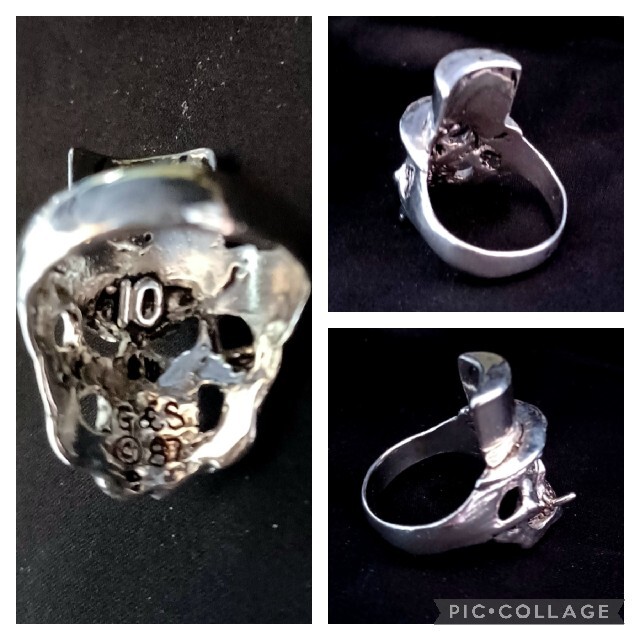 超レア!【G&S ゴードン&スミス】SKULL Ring スカルリング #21 メンズのアクセサリー(リング(指輪))の商品写真