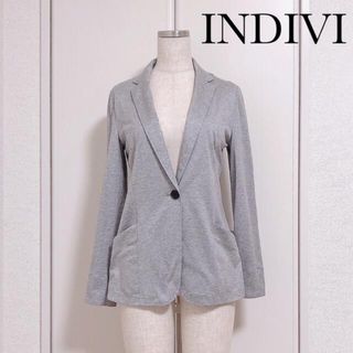 インディヴィ(INDIVI)のINDIVI テーラード カット カーディガン(カーディガン)