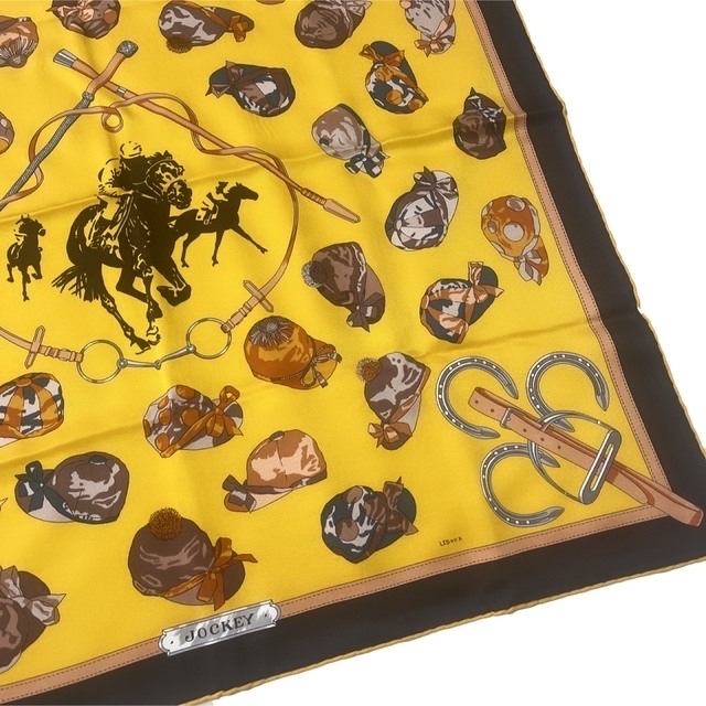 ☆初出品☆◉未使用品◉【HERMES】エルメス シルクスカーフ カレ65
