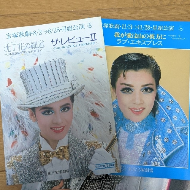 宝塚歌劇団 昭和57〜60年公演パンフレット5冊セット ✕は完売 １冊400