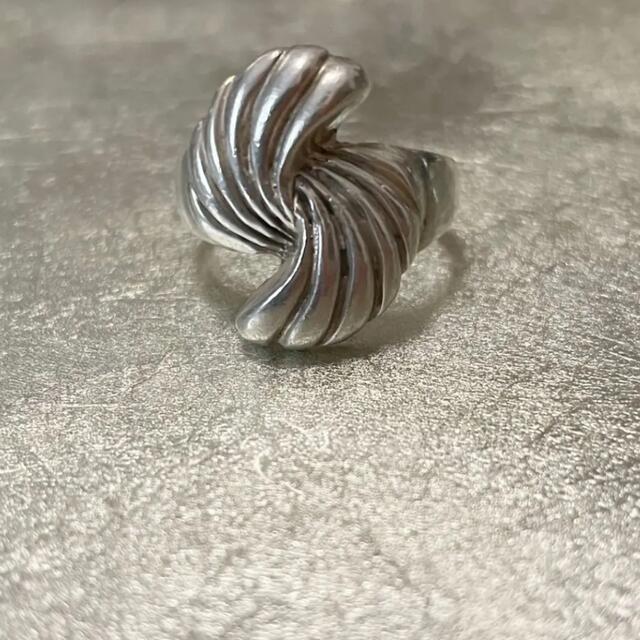 A962 used vintage ねじれ シルバー925 ring リング