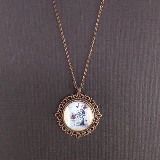 ホワイトラビットandアリス［necklace］(ネックレス)