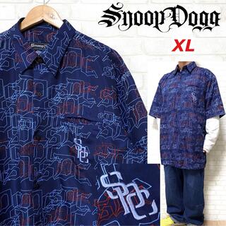 スヌープドッグ(Snoop Dogg)のSNOOP DOGG スヌープドッグ ビッグシルエット 総柄シャツ ポリシャツ(シャツ)