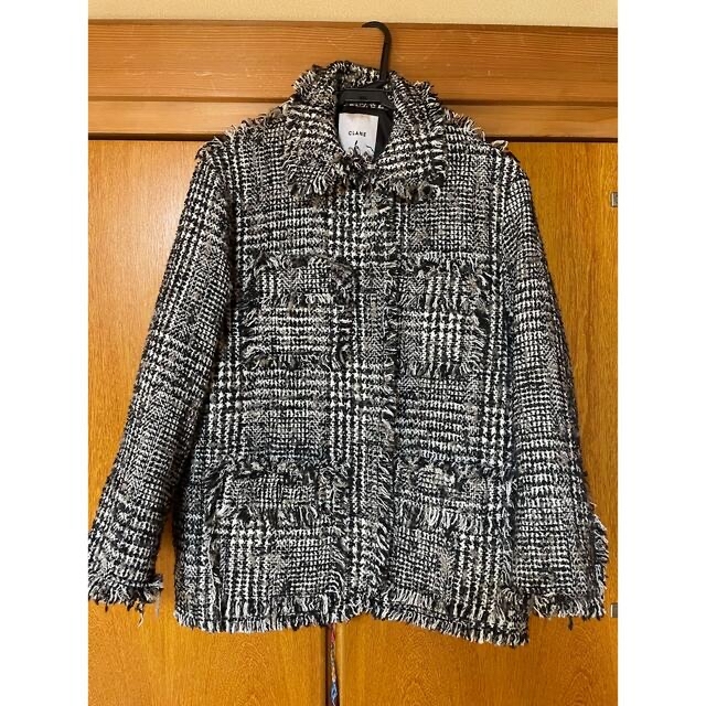 clane ミックスツイードブルゾン MIX TWEED BLOUSONの通販 by maca's ...