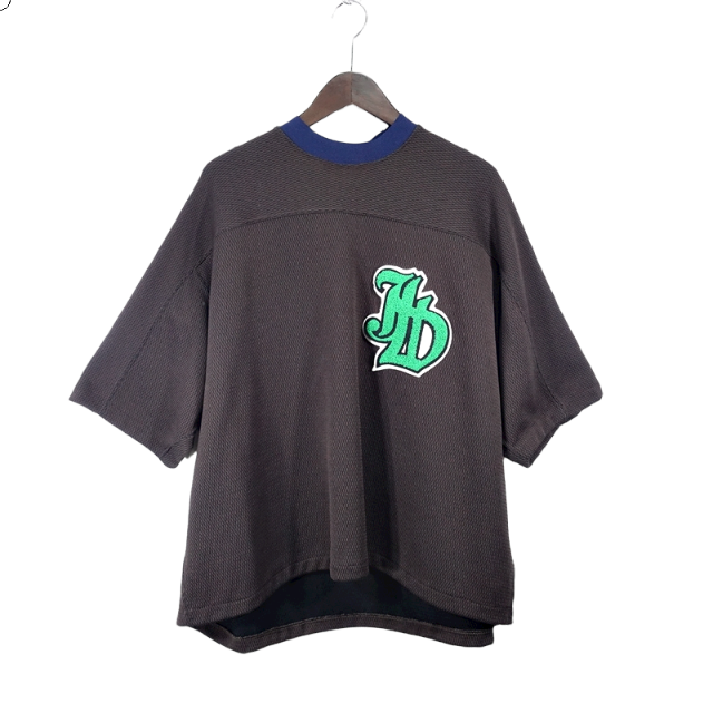 JIEDA 22ss WAFFLE FOOT-BALL TEE