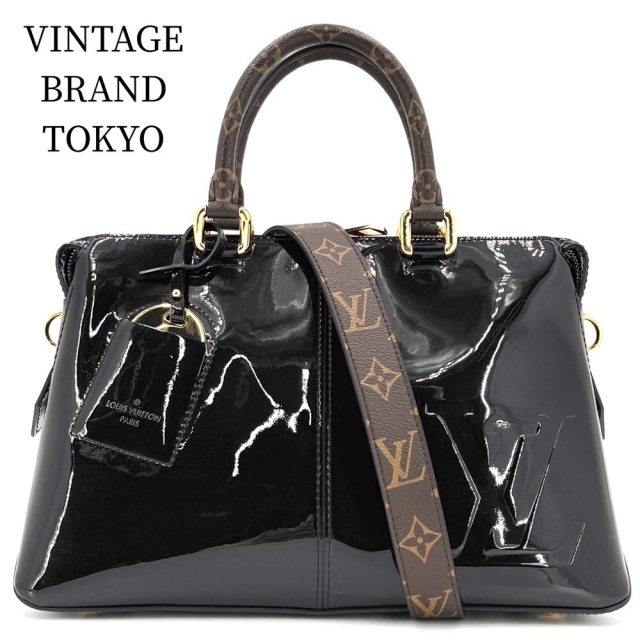 LOUIS VUITTON ルイヴィトン 2WAY トートミロワール モノグラム ショルダーバッグ ハンドバッグ エナメル パテントレザー ブラック 黒 M54626    ノワール ゴールド金具 レディース 人気【品】