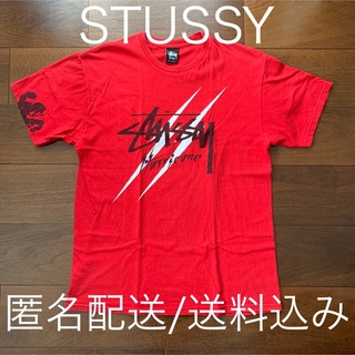 ステューシー(STUSSY)のSTUSSY ステューシー レッド 赤 ビッグロゴ ラスタ SS link(Tシャツ/カットソー(半袖/袖なし))